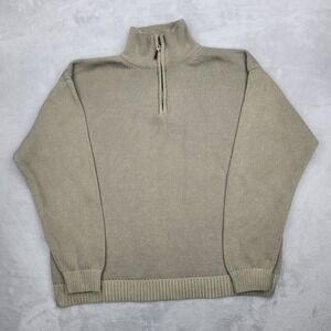 Northern Isles Sweater Mens Extra‎ Large Grey Golf 1/4 Zip Sweatshirt Adult XL